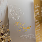 Wedding Seating Chart and Welcome Sign